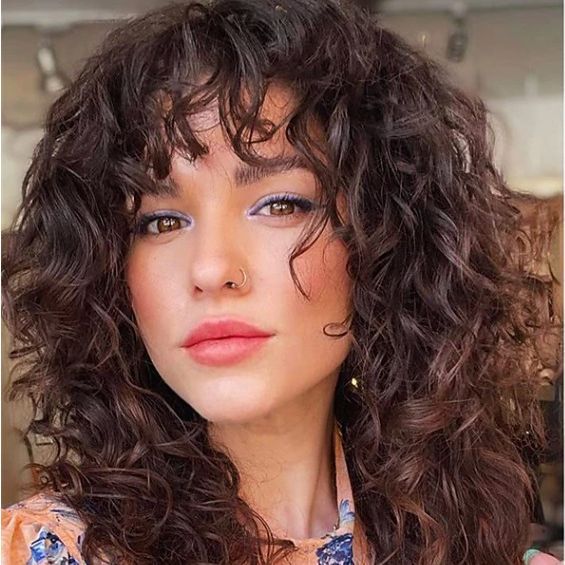 Synthetisch clip-in haar afro krullend pruik voor dames_voghion.com