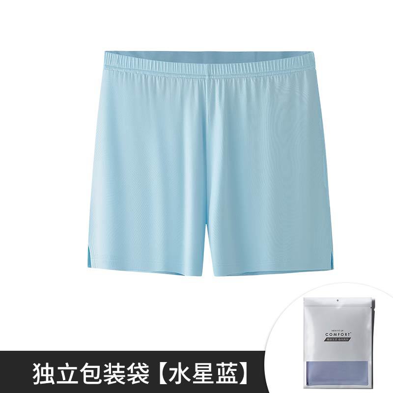 60 pijamas modales de doble cara para mujer de primavera y verano, pantalones cortos elásticos delgados, pantalones caseros de punto, pantalones casuales de color sólido