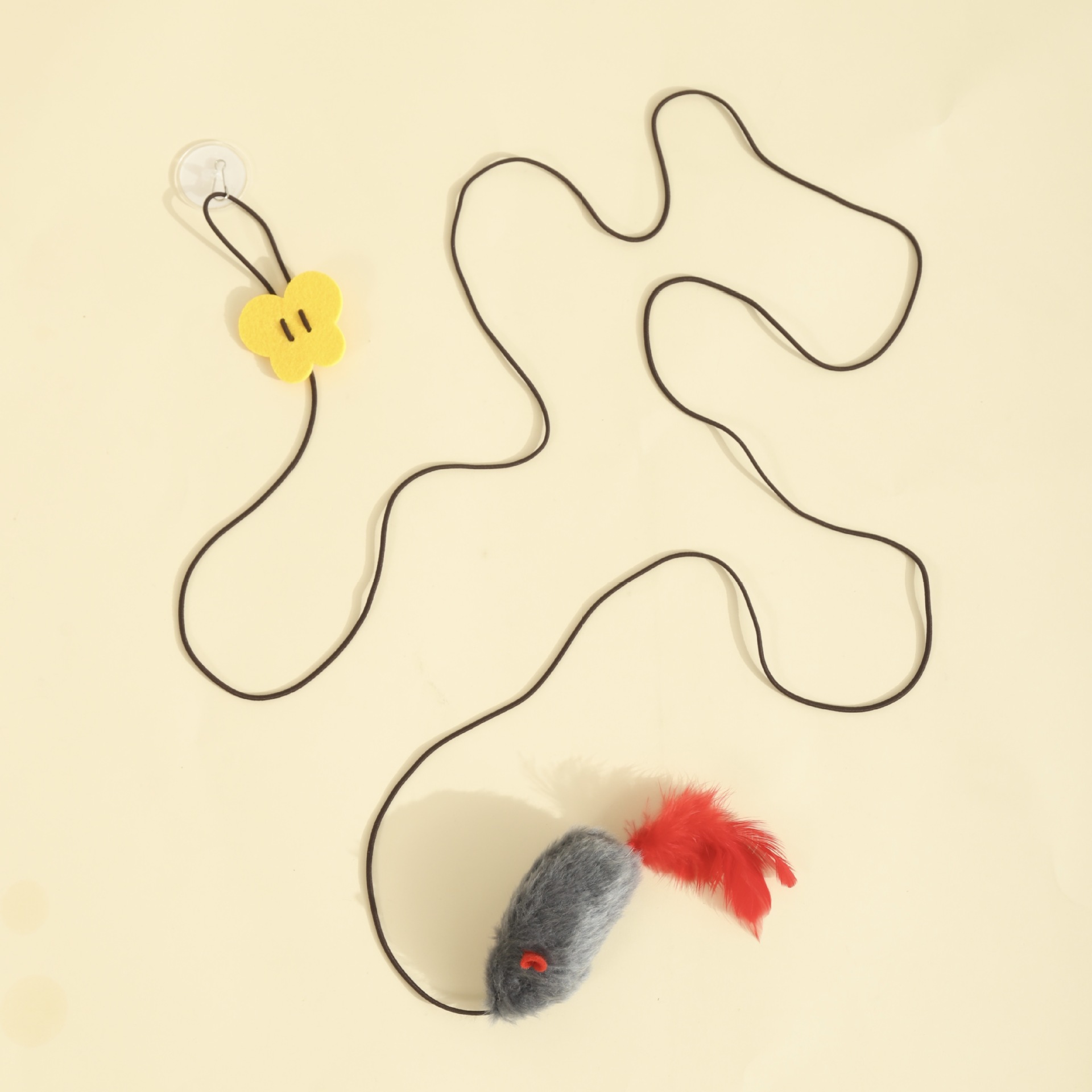 Juguetes para gatos para aliviar el aburrimiento, columpio, llamar al ratón, burlarse del palo del gato, simular el sonido del ratón, el gato consume suministros físicos