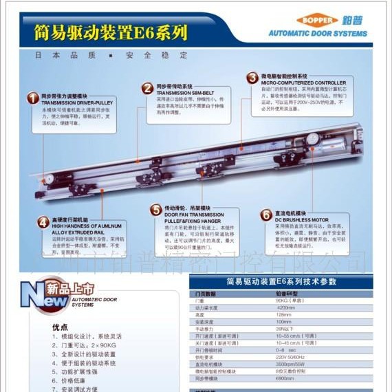 自动门、铂普E6自动感应门