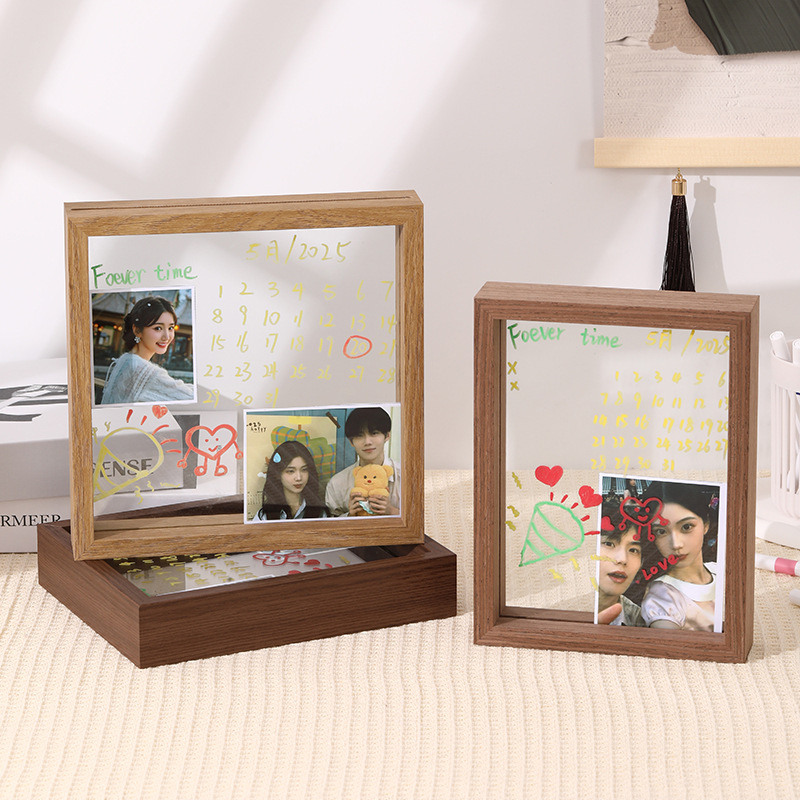 Double-Sided Glass Photo Frame 6inch 8inch Kidsren's DIY Graffiti Transparent Picture Frame Valentine's Day Romantic Gift Ornaments Table Double-Sided Glass Photo Frame 6inch 8inch Kidsren's DIY Graffiti Transparent Picture Frame Valentine's Day Romantic Gift Ornaments Table