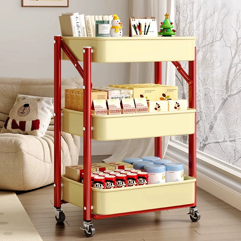 Маленькая тележка стойка для кухни ванная комната напольная многоярусная спальня книги Мобильные детские игрушки для хранения закусок стойка для хранения