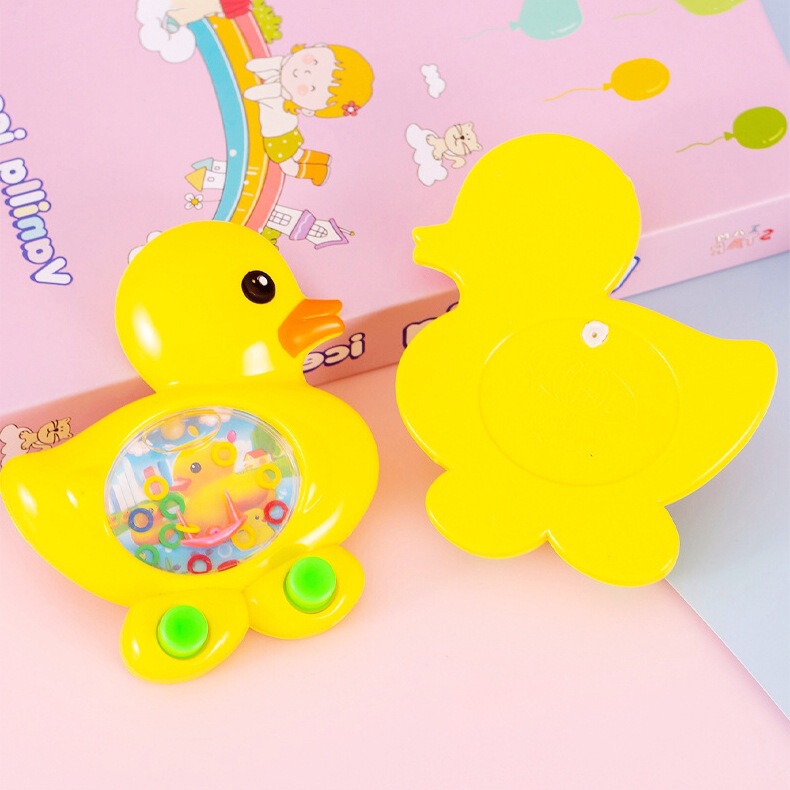 かわいい黄色のアヒルの輪の水機の子供の経典のノスタルジックなおもちゃの携帯電話のゲーム機の露店の子供機の小さい贈り物|undefined