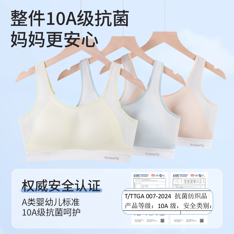 Girls' Underwear for the Second and Third Stages of Development, Suitable for 12-18 Year Old Plus-Size Girls, Lightweight and Breathable Large-Size Sports Bra Vest Girls' Underwear for the Second and Third Stages of Development, Suitable for 12-18 Year Old Plus-Size Girls, Lightweight and Breathable Large-Size Sports Bra Vest