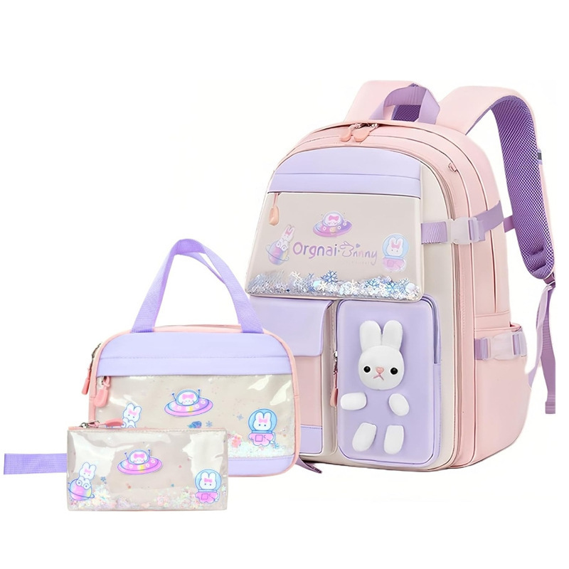 2025 New Foreign Trade Cross-border Schoolbag for Grade 1-6 Lightweight Backpack Backpack for Girls and Children Primary School Students