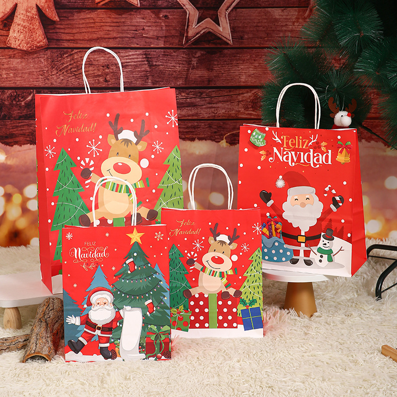 Bolsa de regalo de Navidad para la fiesta de la víspera de Navidad bolsa de regalo INS viento bolsa de Santa al por mayor