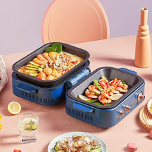 美的双子炉无烟照烧烤炉电烤箱多用式能于一体多功能料理锅PT06Q1