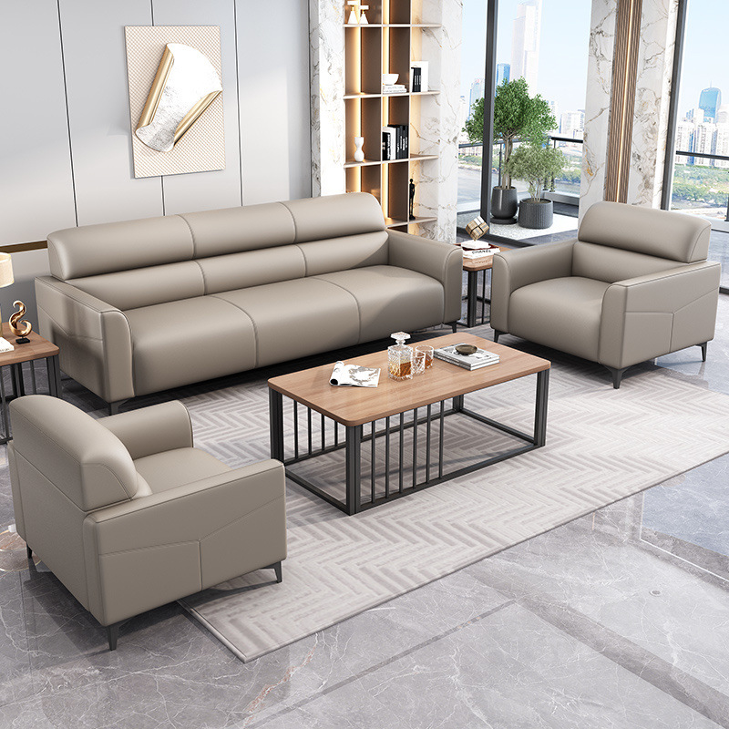 Arena de oficina moderna simple recepción de invitados de tres personas pequeña oficina de negocios gato raspar la piel mesa de té combinación