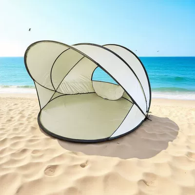 Beach tent, seaside sun protection, Avtomobil dam çadırları - beige-140130100recommended-for-2-3-people