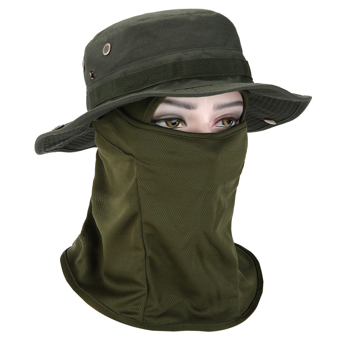 Sombrero de camuflaje con ala ancha al aire libre sombrero Benni sombrero de camuflaje para fanáticos militares sombrero de alpinismo de pesca protector solar sombrero de pescador transpirable hombre
