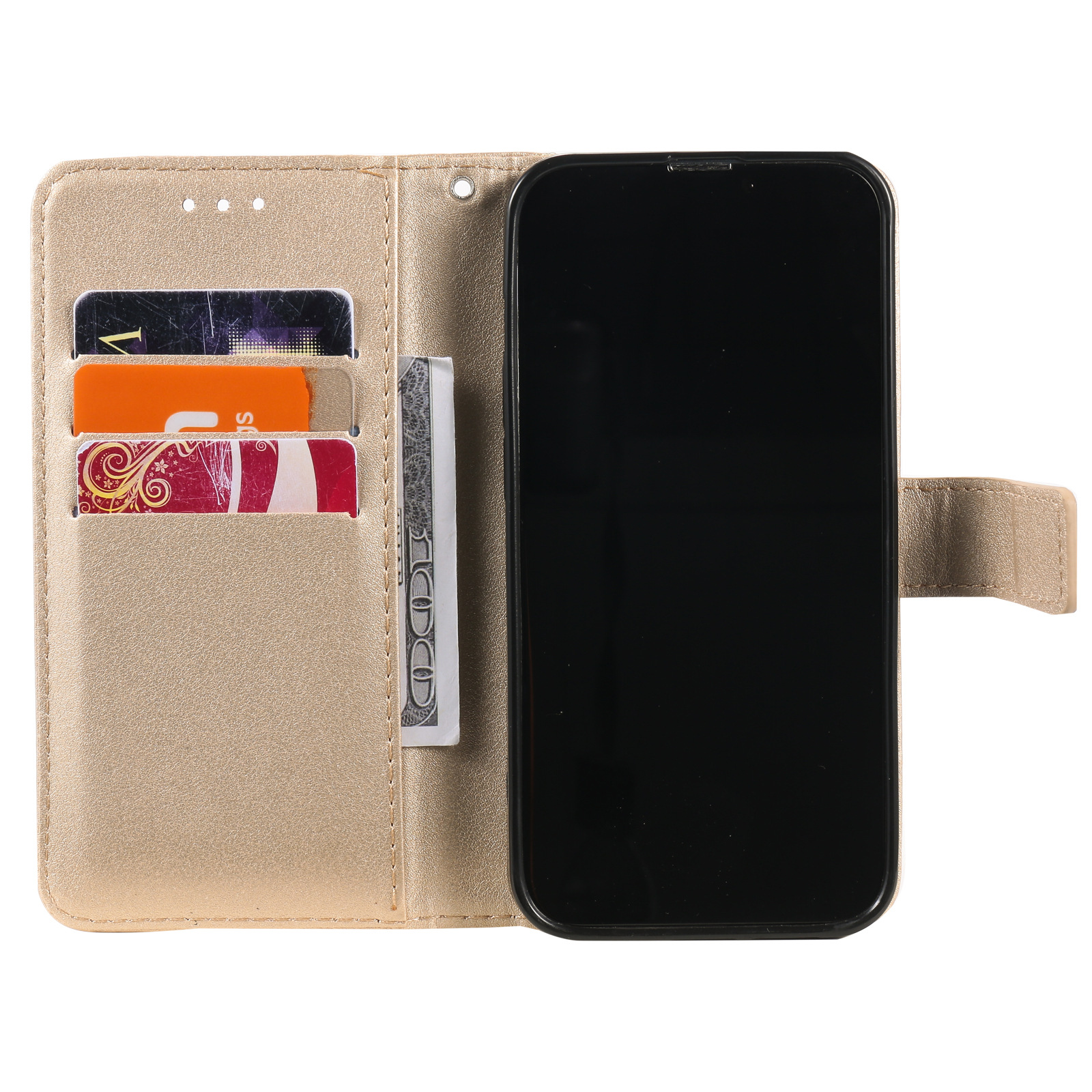 Luxury Lambskin Flip Phone Case For Iphone 13 Pro Max And 12_voghion.com