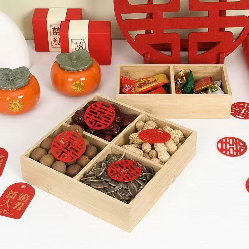 囲炉煮茶トレー果物皿お菓子皿四宮格木造九宮格乾茶皿|undefined
