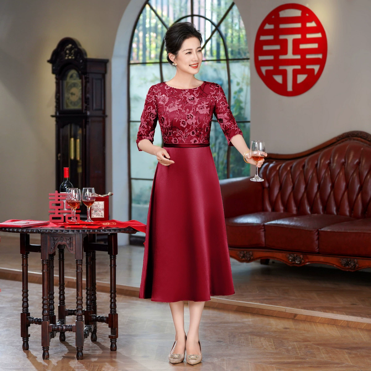 Lightweight summer cheongsam, wedding dress, high-end, Chinese style