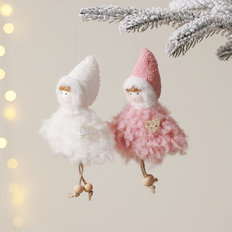 Nuevo ángel muñeca transfronteriza encantadora chica creativa colgante de peluche decoración del árbol de Navidad colgante de Navidad