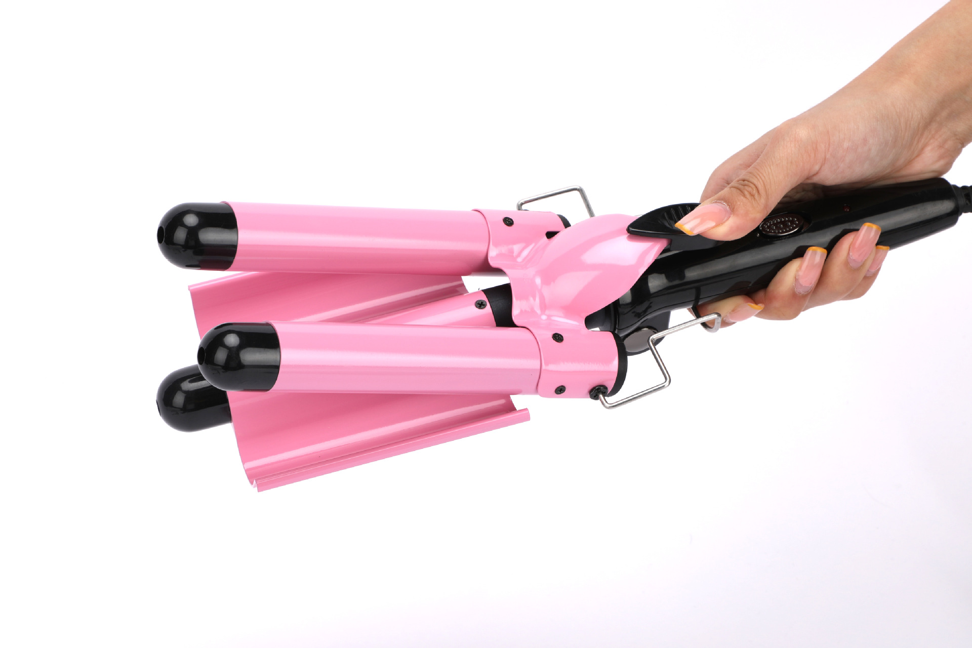 厂家专供W339K陶瓷蛋卷棒电卷头三棒卷发棒三管卷发棒大卷水波纹