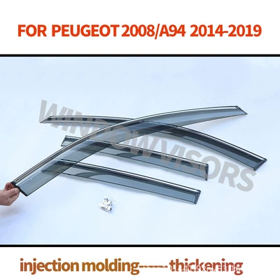 Rain shield 2008 Rain Shield - peugeot-2008-mk2-p24-2020-pc-3d-stainless-steel-bright-strip-window-rain-shield