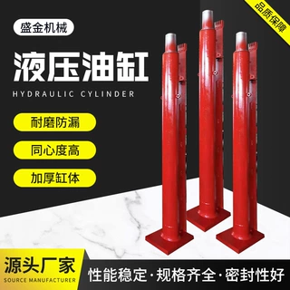盛金电动升降活塞杆货梯配件厂家活塞式工程双向单耳式液压油缸