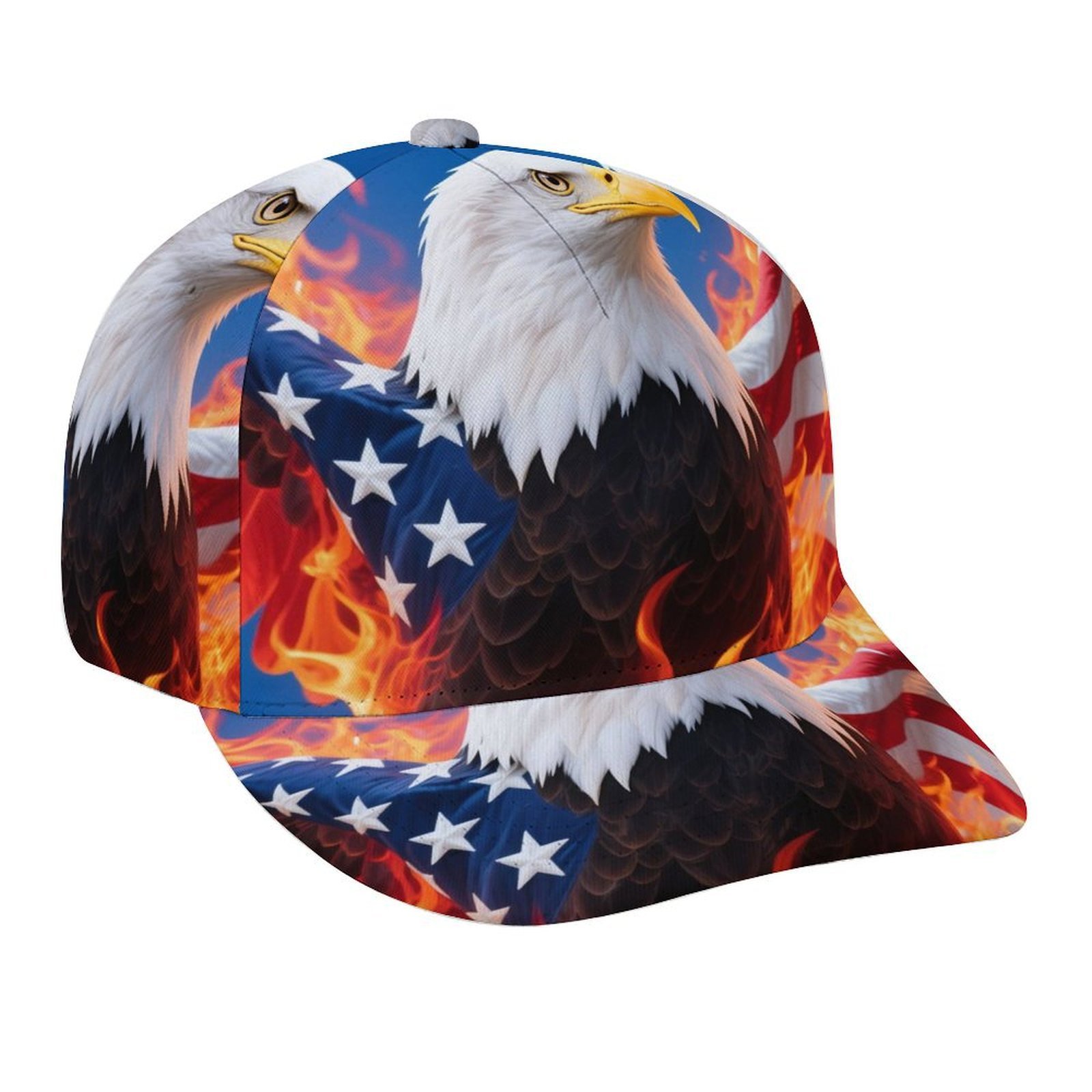 P0D Custom-Made Adult Eagle Duckbill Baseball Cap with Full-Width Printing Jit for Cross-Border E-Commerce Independent Stations