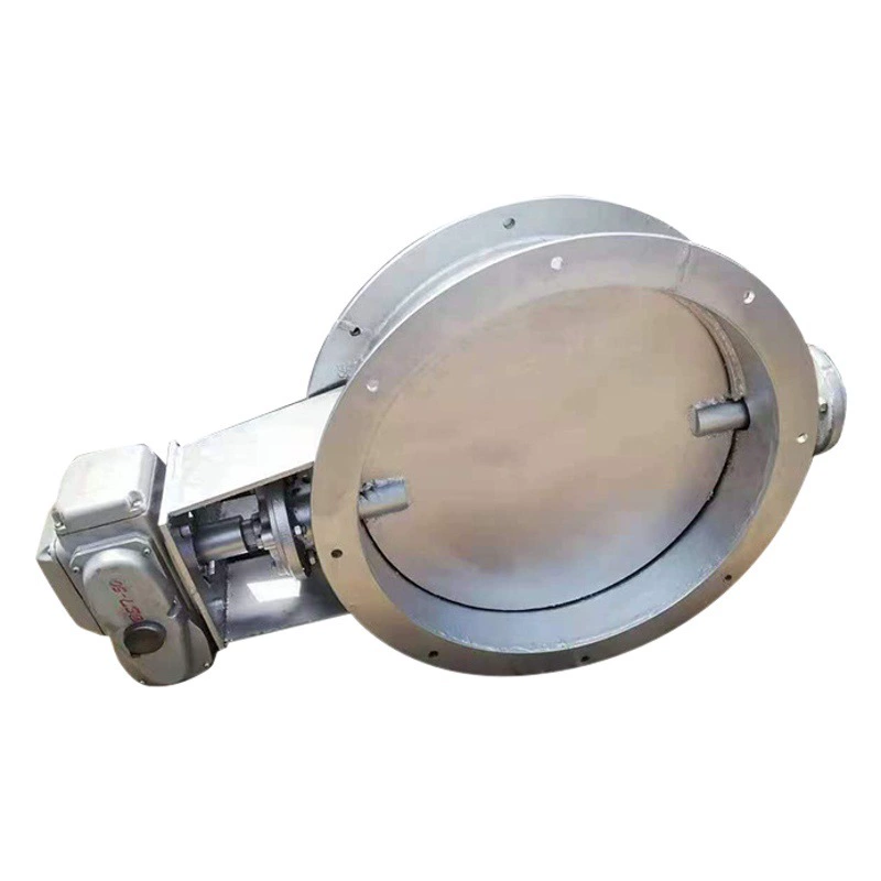 Заслонка вентиляционная фланцевая для удаления пыли, электрическая, ручная, турбинная, пневматическая