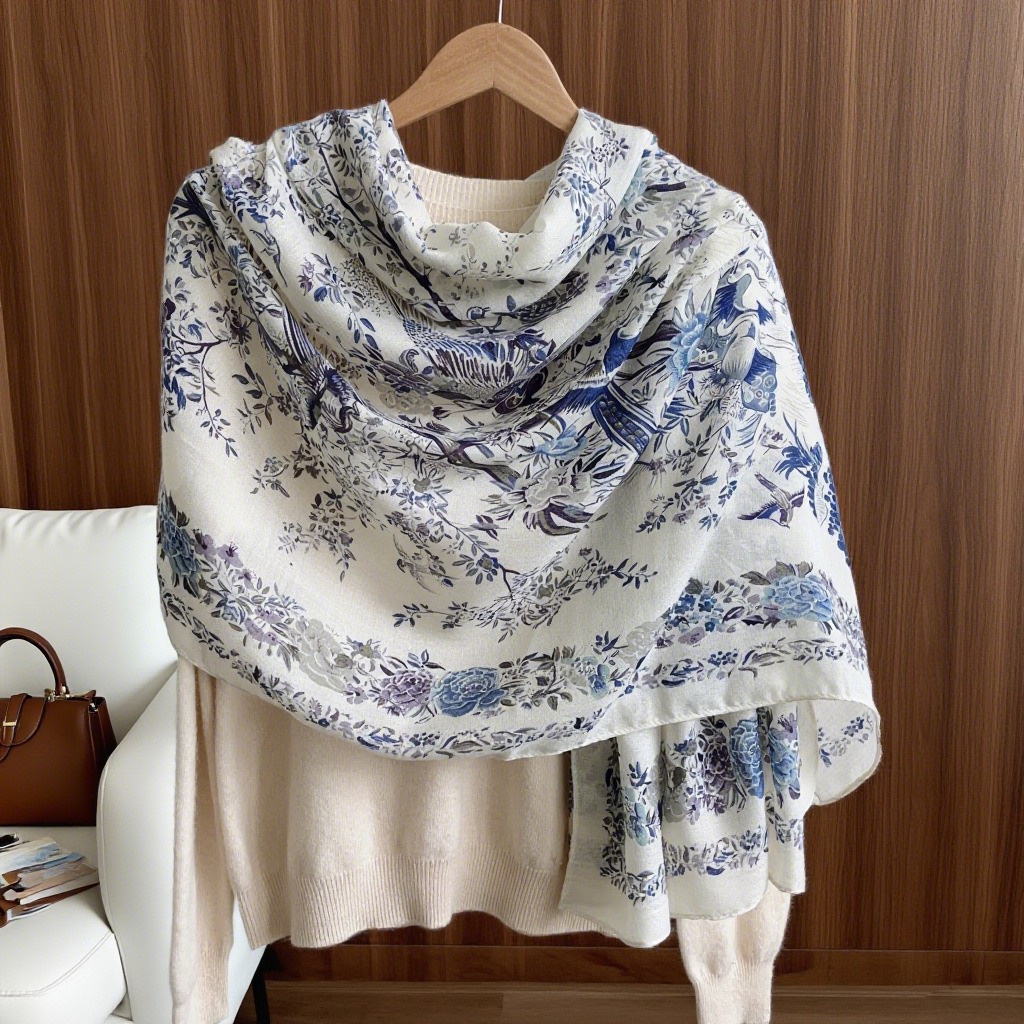 Flor LM331-2 esporádica-azul y blanca