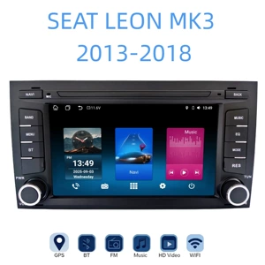 Seat Leon Mk3 üçün 7inch Android GPS Wifi Bluetooth Naviqasiya Sistemi