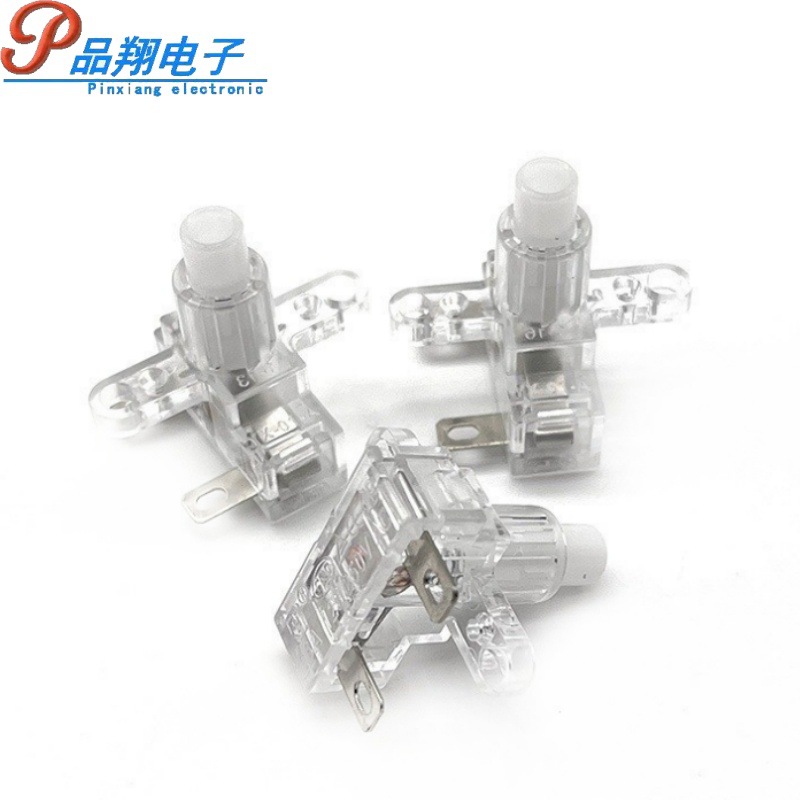 供应按钮开关排插开关 插座电源开关按钮插板开关 透明按键开关5A