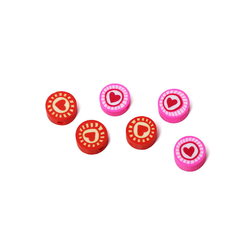 Cute Style 1 Piece Soft Clay Heart Shape Cute