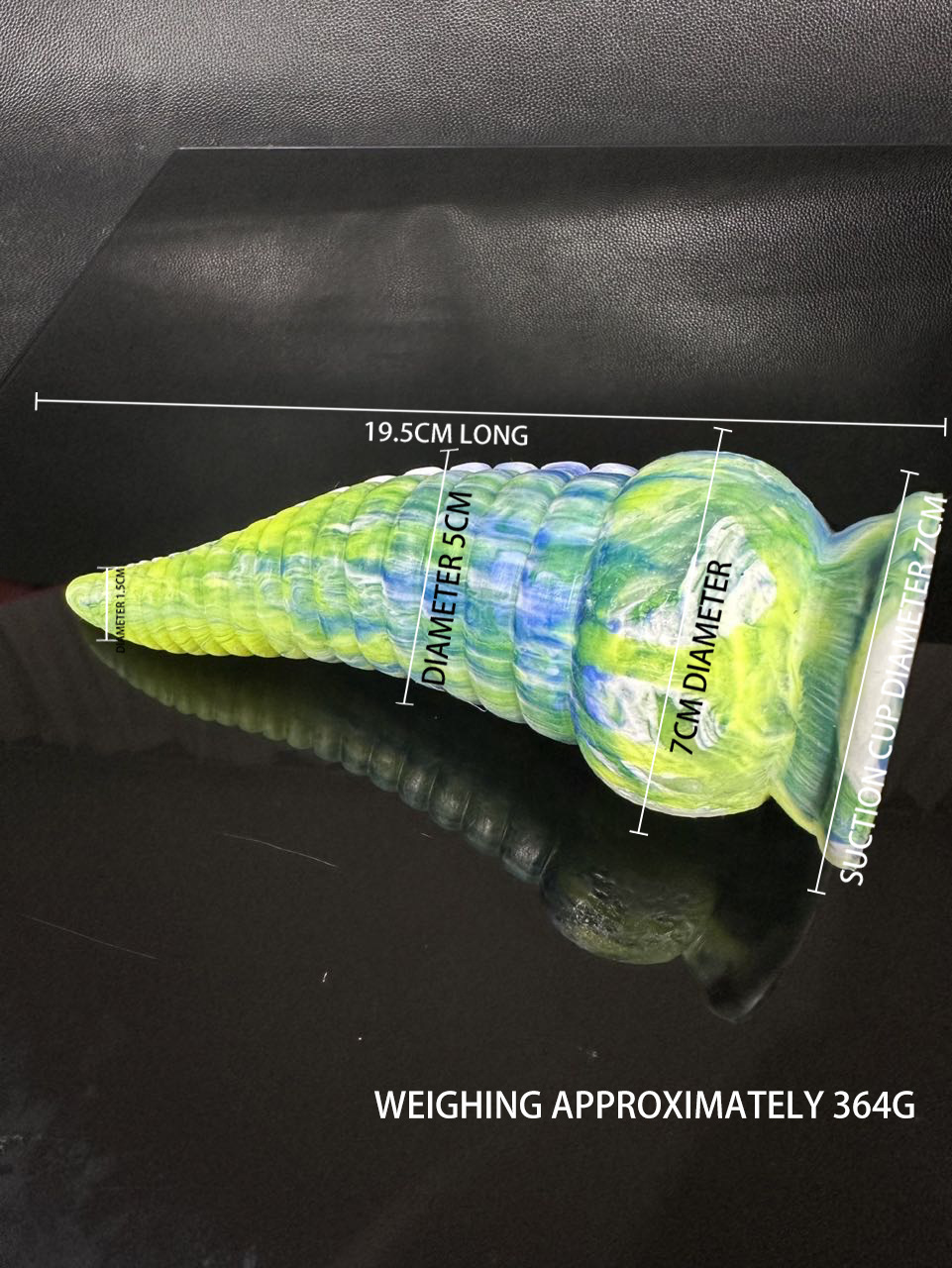 Jiuai Silicone Dildo for Adults, Small Anal Plug Style, Colorful Silicone — detail image 10