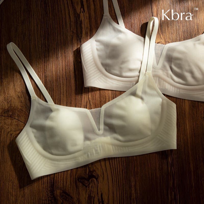 Seamless thin wireless bra for women, soft support for small busts, cool and invisible, makes large busts appear smaller, bunny ear cup, comfortable bra Seamless thin wireless bra for women, soft support for small busts, cool and invisible, makes large busts appear smaller, bunny ear cup, comfortable bra