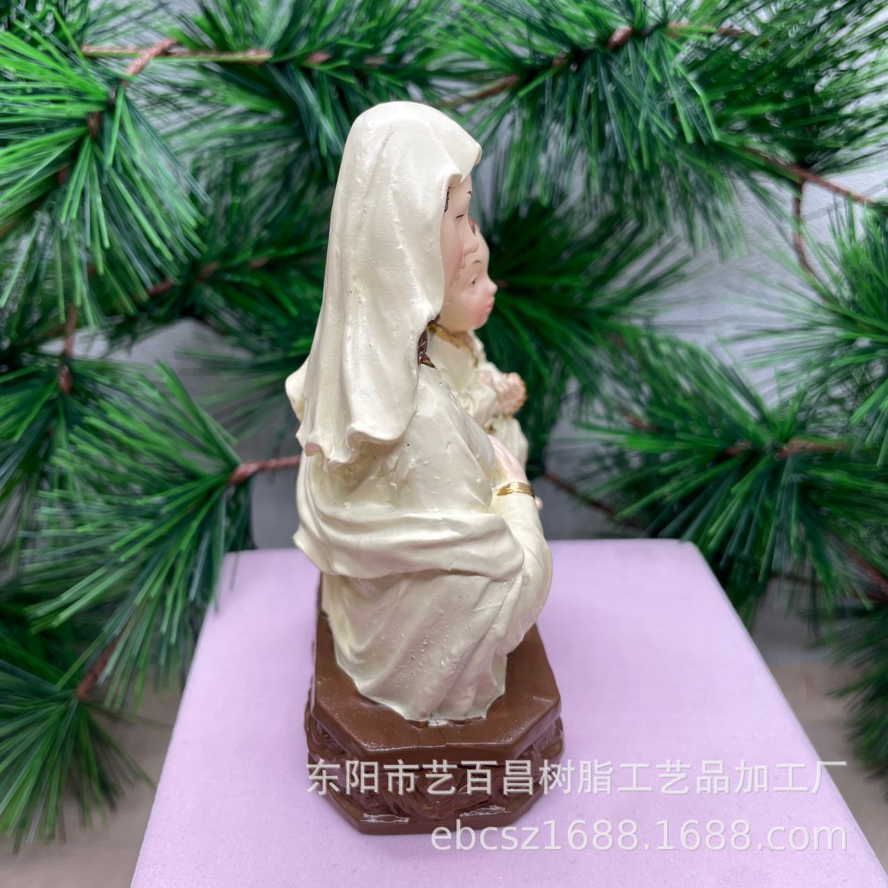 Exclusiva transfronteriza para modelos explosivos, estatua de madre e hijo de la familia santa, decoración de la iglesia, artesanías creativas de resina, decoración del hogar