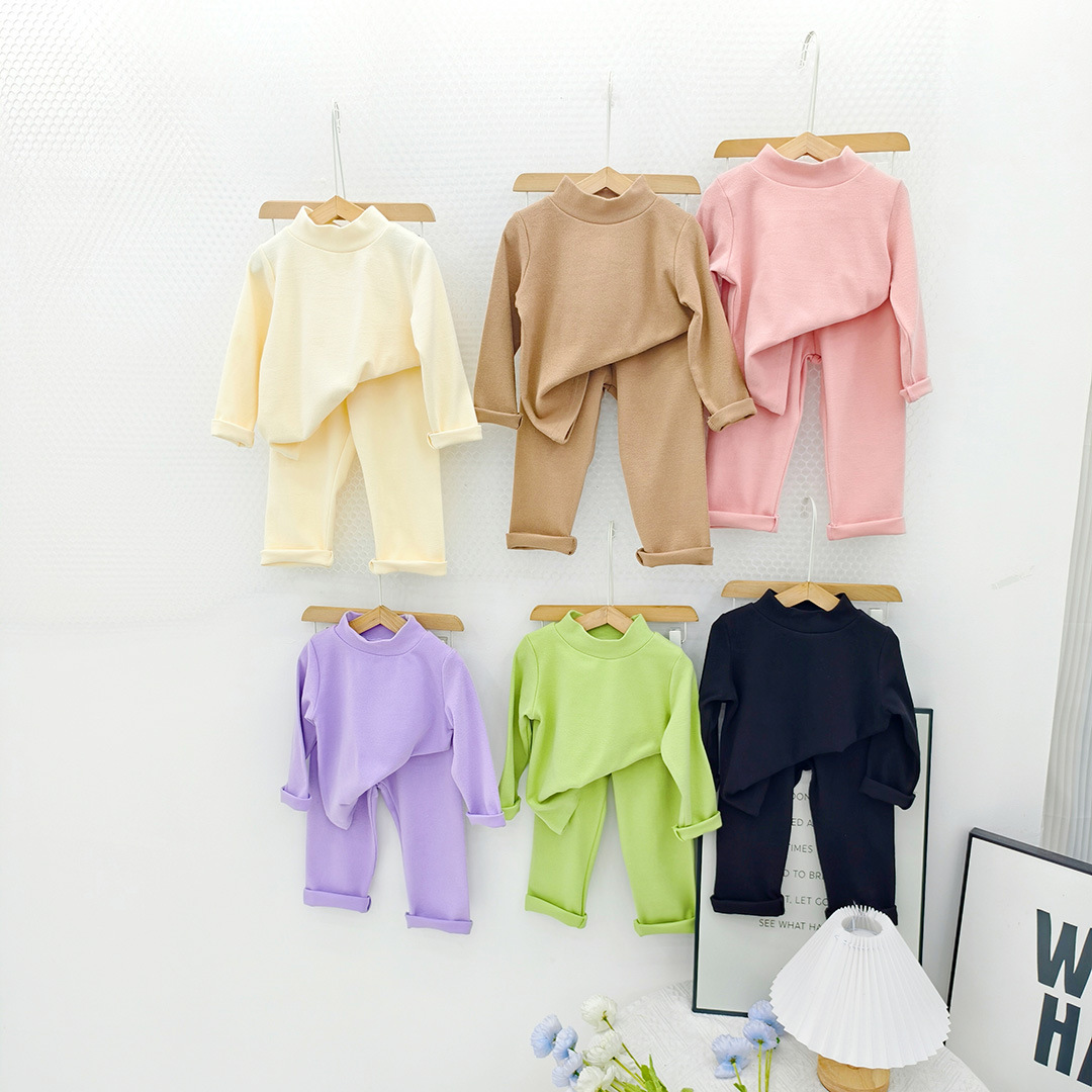 男童内衣套装秋冬季加厚棉毛衫儿童男孩中童纯棉保暖打底秋衣秋裤