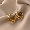 1# heavy industry earrings-Gold