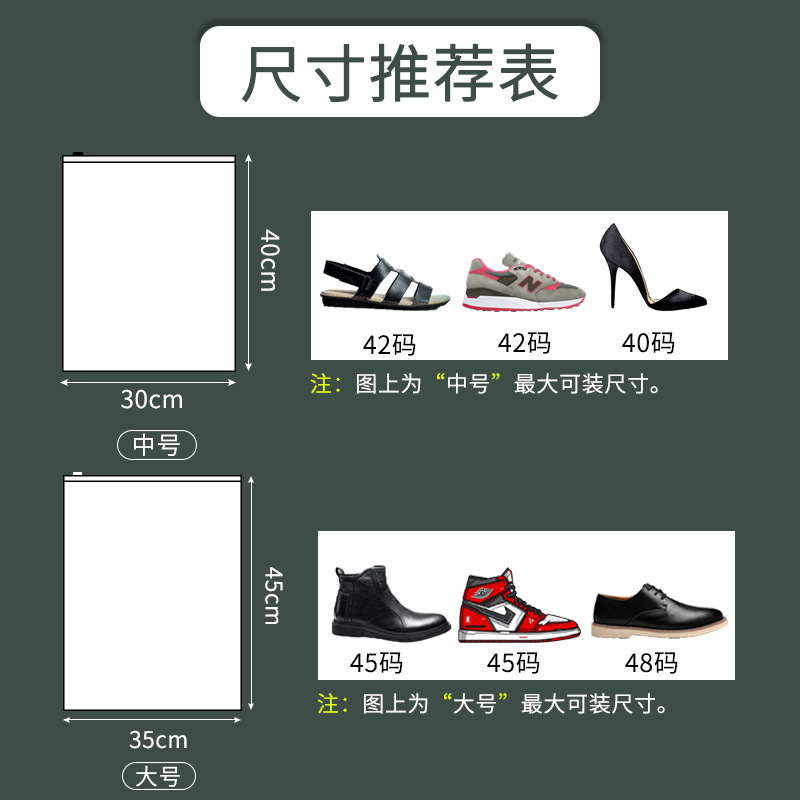 양면 투명 5팩 중형 사이즈