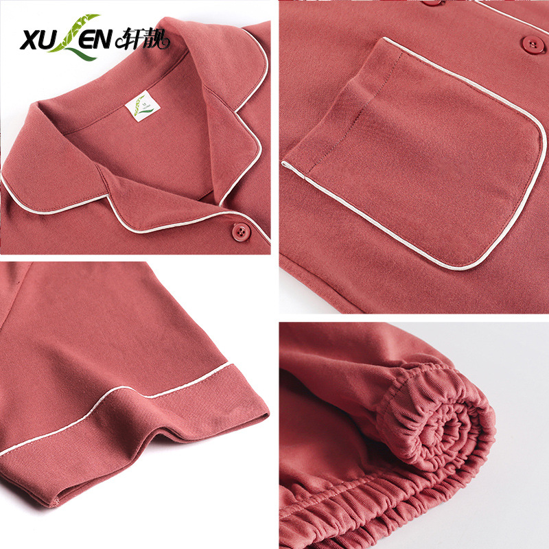 Pijamas de verano para mujer 100% pantalones de manga corta de algodón ropa para el hogar verano para mujer talla grande más delgada primavera y verano traje de dos piezas