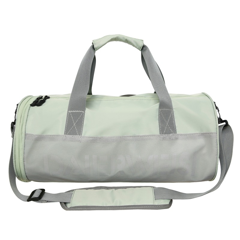 Bolsa cilíndrica simple de letras de gran capacidad nueva moda bolsa deportiva de fitness bolsa de viaje ligera a prueba de agua