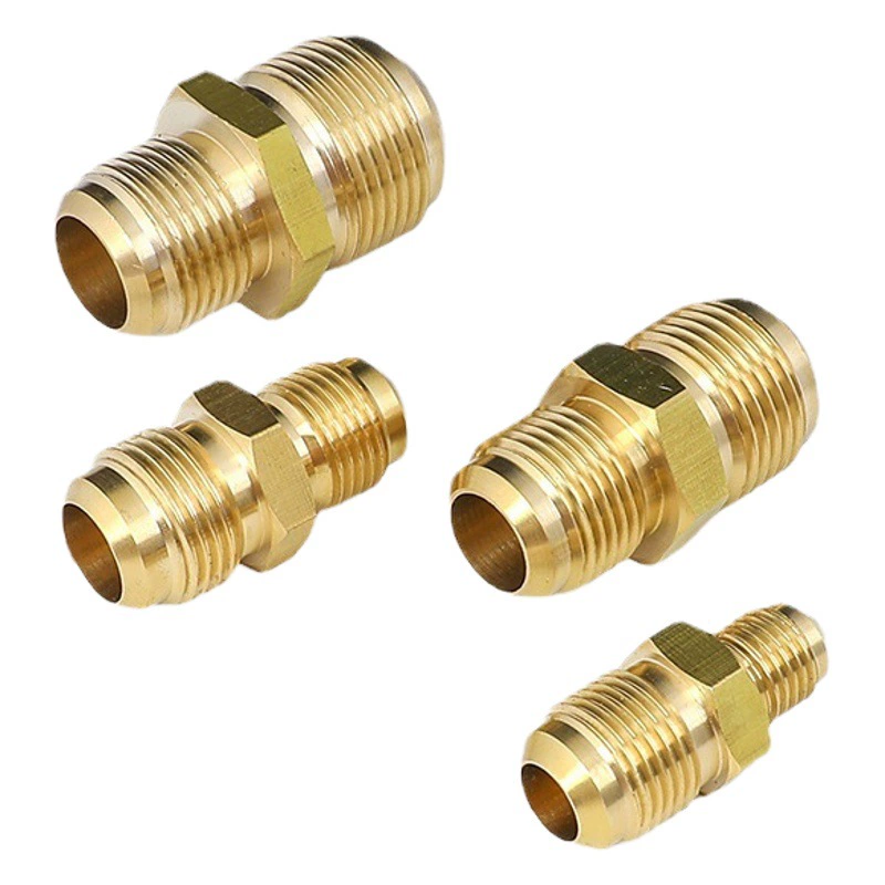 Медное прямое соединение трубы с проводным соединением латунный Соединительный адаптер кондиционера к проводу