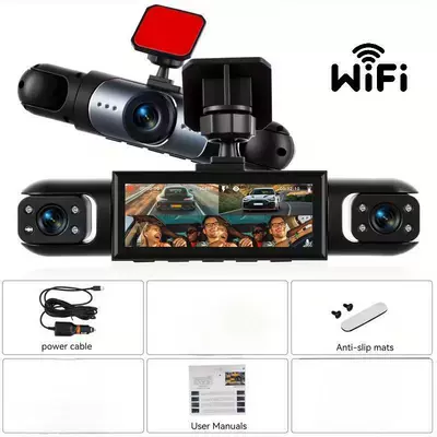 Driving recorder 360 ° Comprehensive Monitoring with - triple-lens-no-card-wifi