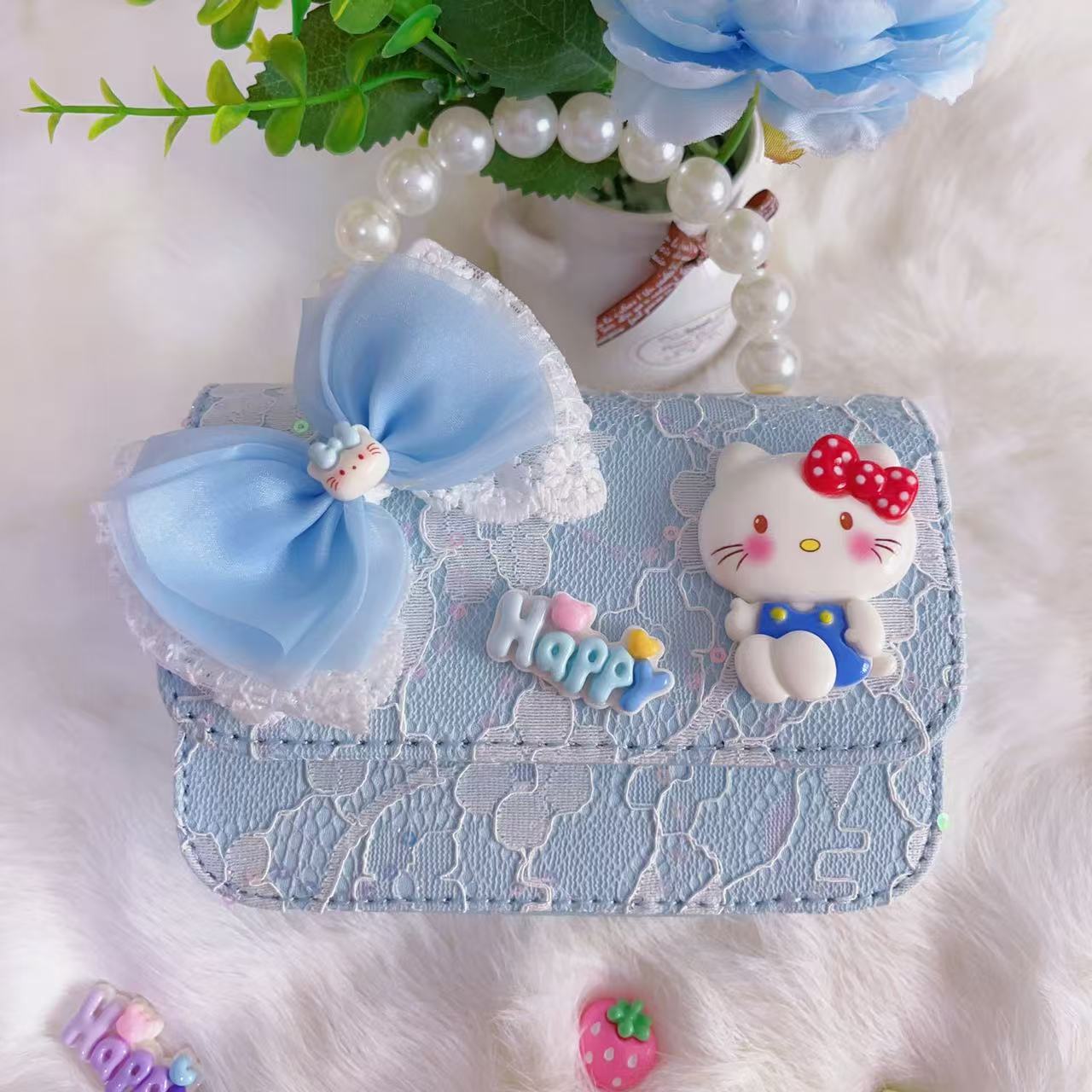 Bagos de hombro para niños primavera y verano frescos bolsos de perlas para niñas Aisha pequeña princesa bolsos de mochila de estilo extranjero