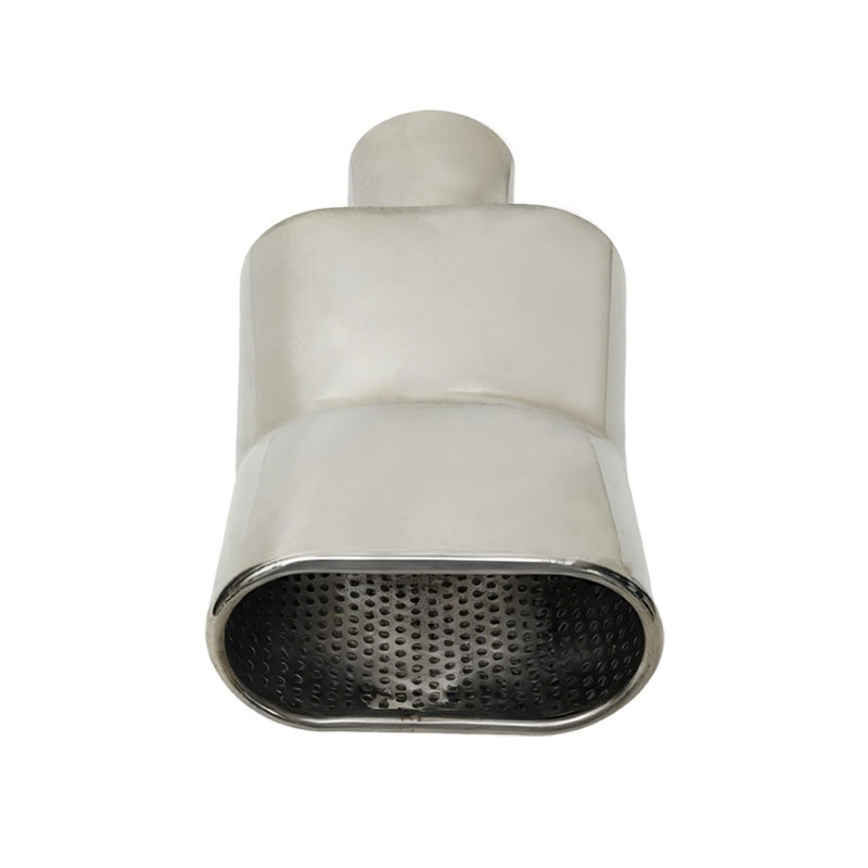 Cross-Border Best-Selling Tail Throat Square Flat Mouth Square Tail Throat Stainless Steel Universal Muffler Modified Welded Exhaust Pipe