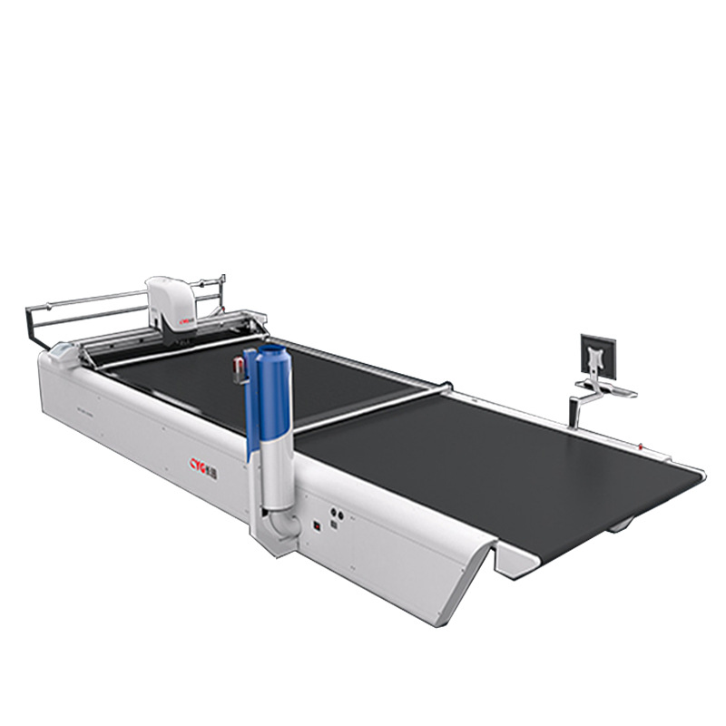 máquina de corte automático He Eagle máquina de corte de cama computadora de control numérico máquina de corte de tela de punto de punto de cardado