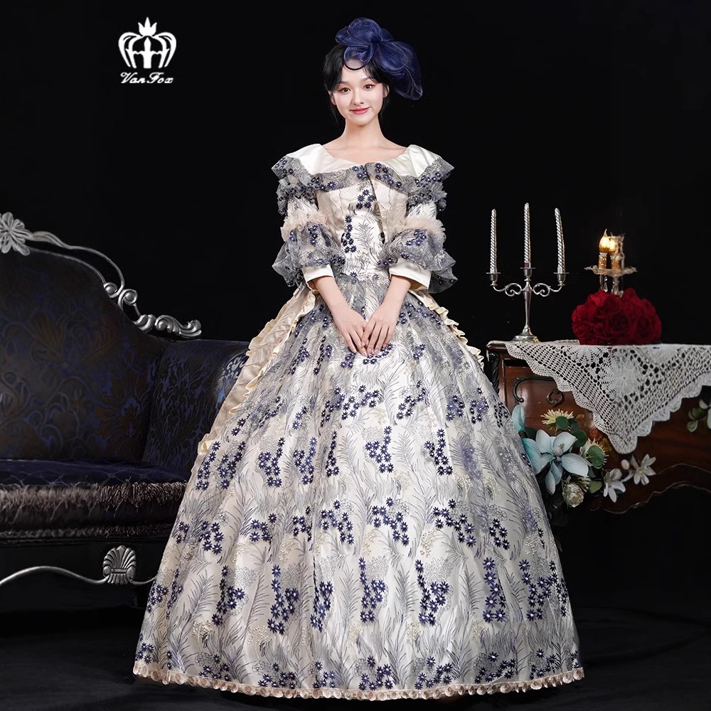 European Court Costume Medieval Classical Dress Female High-end Stage Drama Birthday Portrait Performance Prom Dress
