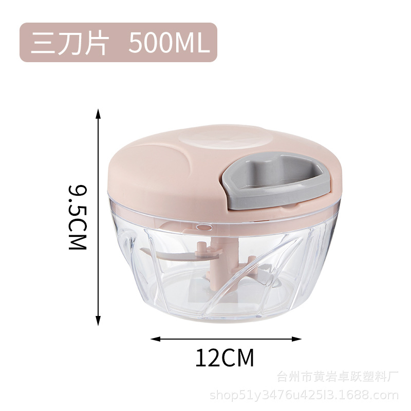 Máquina de camarones de mano amoladora de cuerda para el hogar amoladora de ajo manual de cocina cortador de verduras ajo trituradora de artefactos