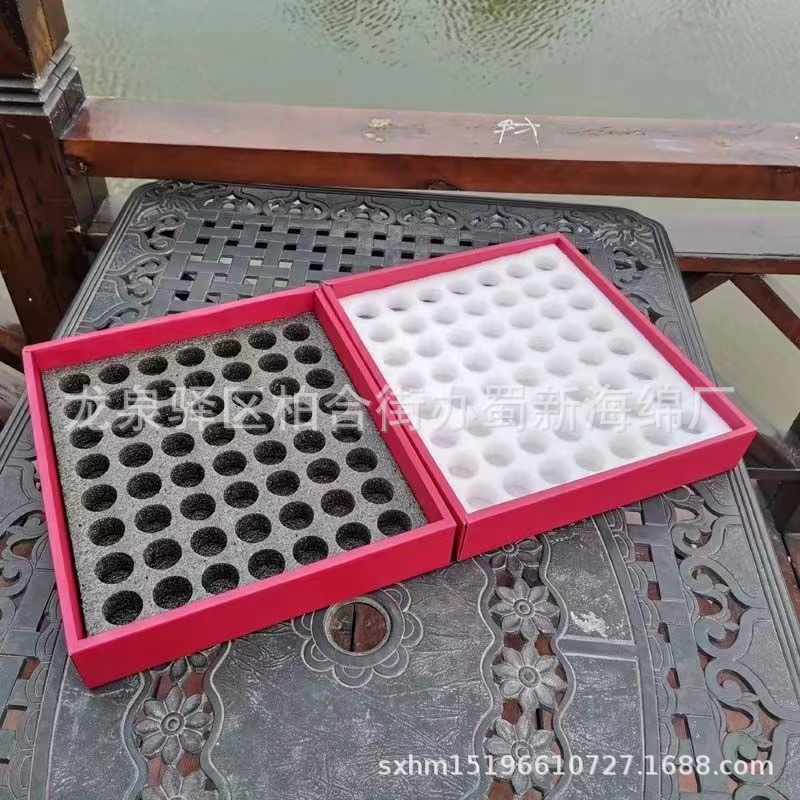 厂家供应白色海绵车厘子包装海绵/车厘子樱桃铝膜泡沫盒子包装
