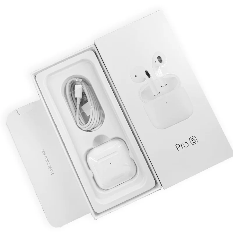 Bluetooth Headphones Pro5 Pro4, True Wireless Earbuds, Lightweight 88 g