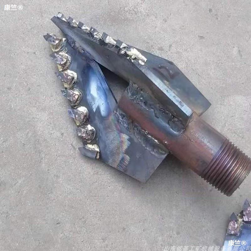 small-scale well Drilling rig Three wing alloy bit soil Sand layer apply An inch drill pipe Drilling bit