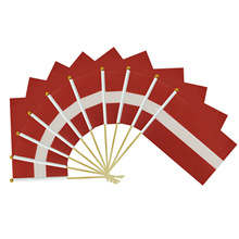 拉脱维亚世界杯手挥小国旗批发 手摇旗旅游运动会比赛粉丝加油