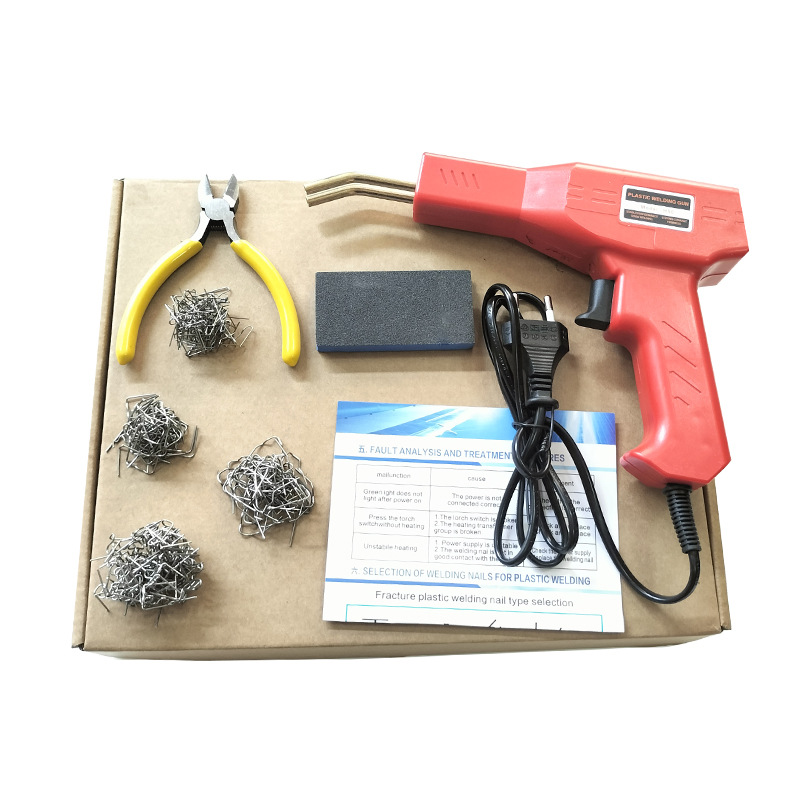 Parachoques del coche pistola de soldadura de plástico máquina de soldadura de plástico herramienta de fusión en caliente máquina de soldadura máquina de reparación de parachoques de plástico