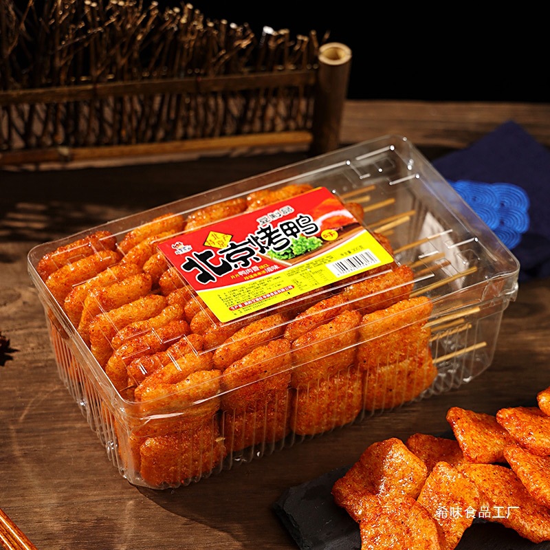 大豆制品麻辣串北京烤鸭辣条怀旧80/90后麻辣带甜口味小零食超市