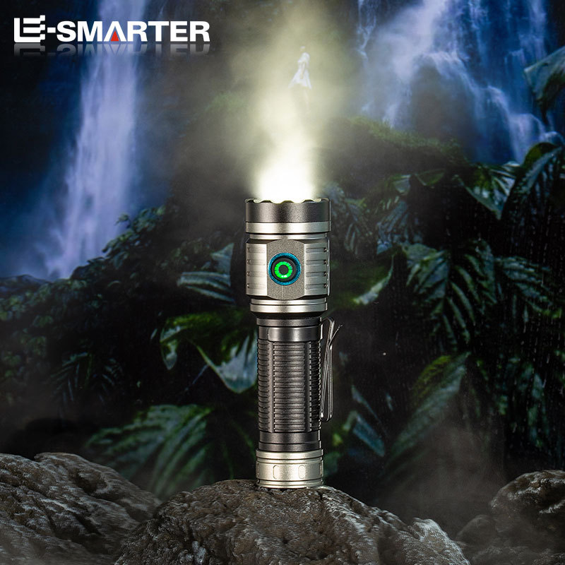 Cross-border linterna al aire libre aleación de aluminio impermeable al aire libre camping Luz Portátil clip de la pluma linterna eléctrica
