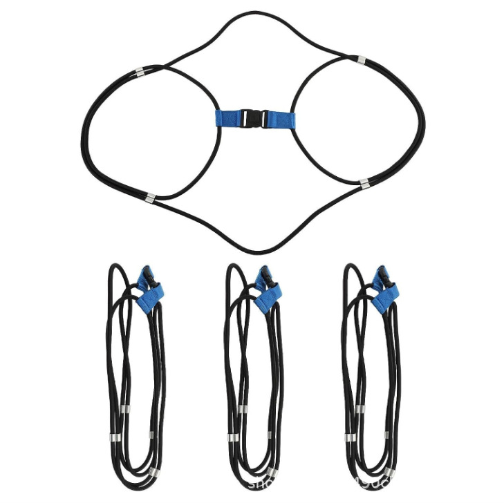 户外垃圾桶锁带可调节垃圾桶盖锁垃圾桶锁防止翻滚强风中锁垃圾桶